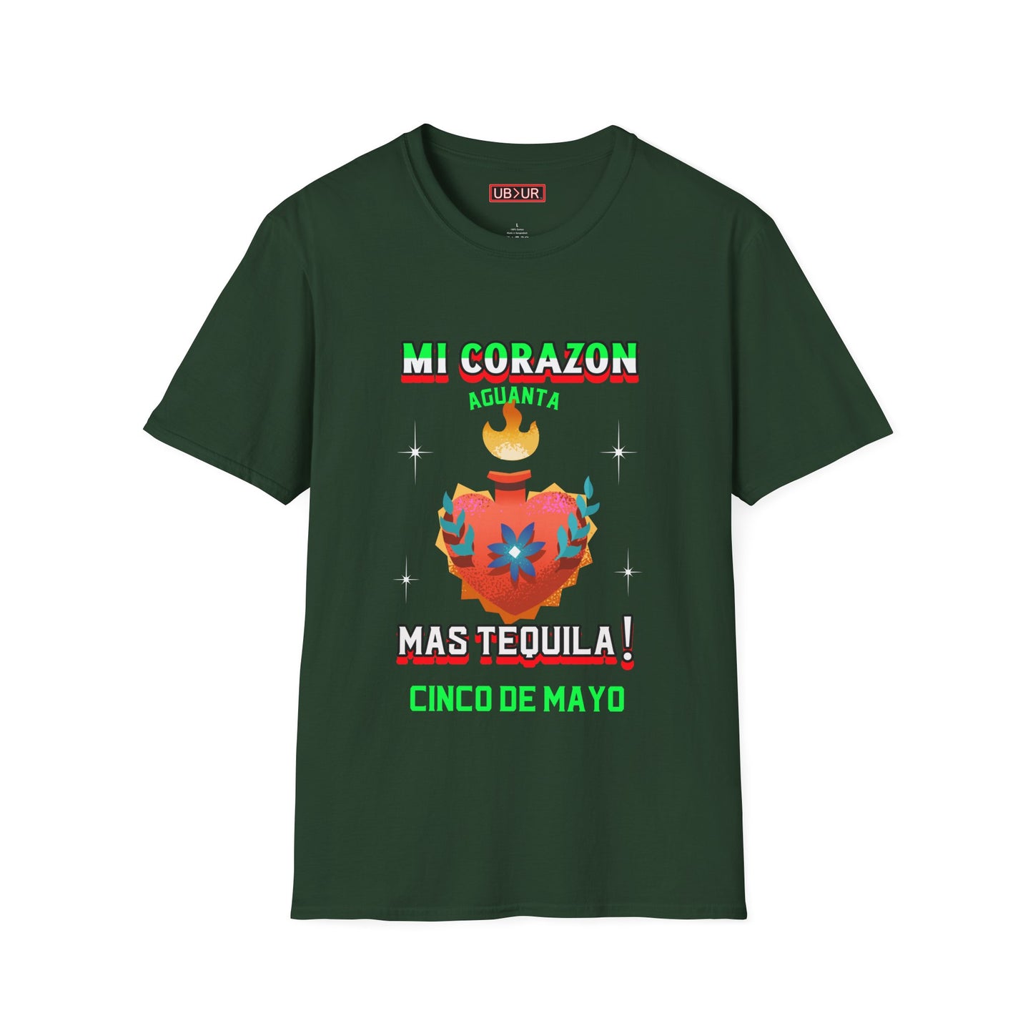 CINCO DE MAYO- MI CORAZON, Unisex Softstyle T-Shirt