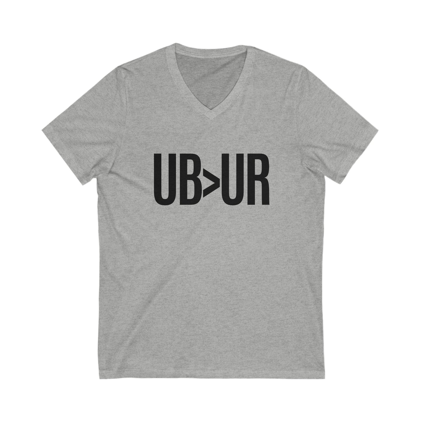 UB>UR- Unisex Jersey Short Sleeve V-Neck Tee