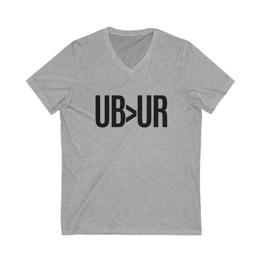 UB>UR- Unisex Jersey Short Sleeve V-Neck Tee