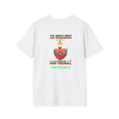 CINCO DE MAYO- MI CORAZON, Unisex Softstyle T-Shirt