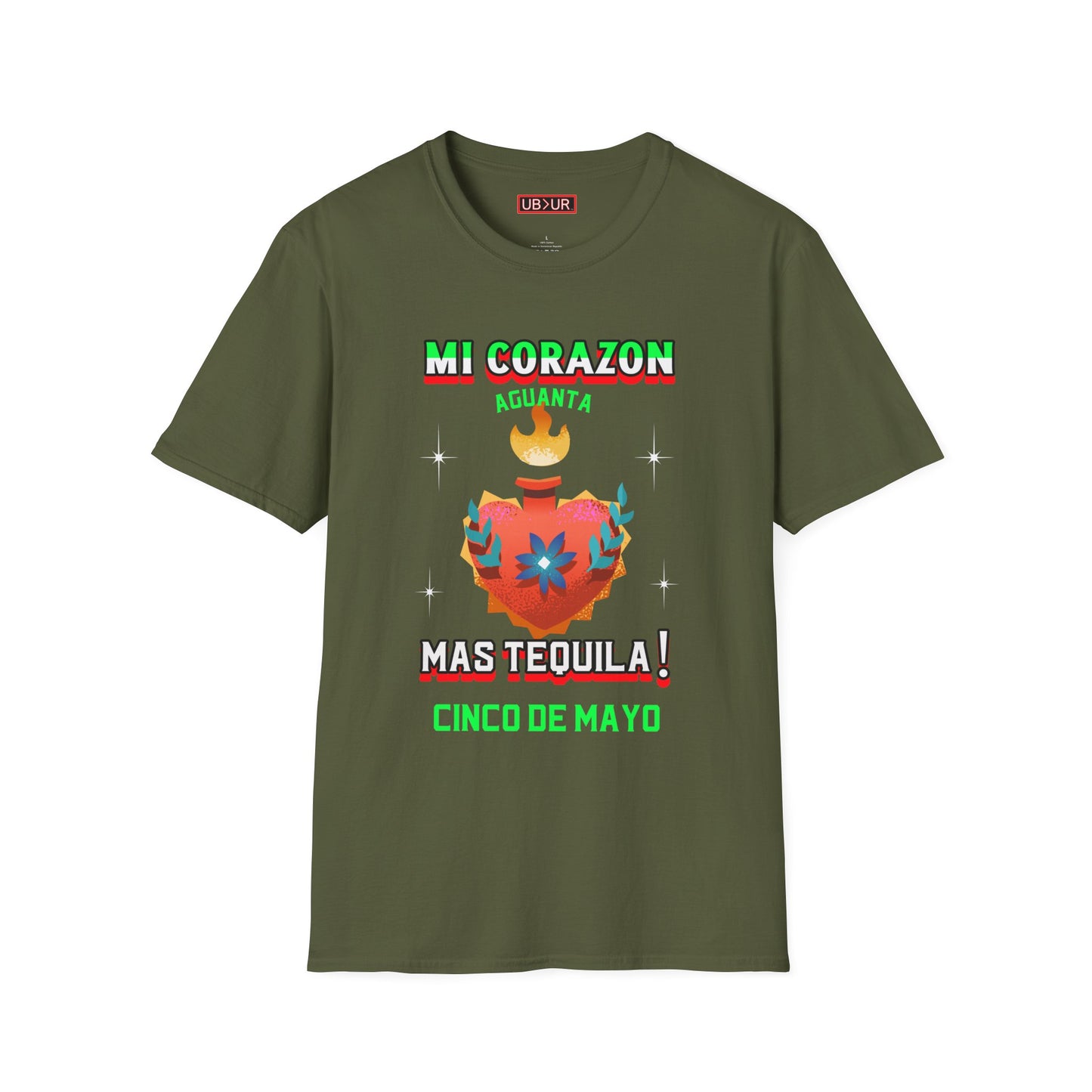 CINCO DE MAYO- MI CORAZON, Unisex Softstyle T-Shirt