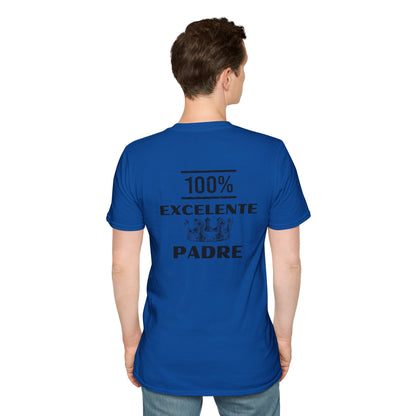 100% Excelente Padre- Unisex Softstyle T-Shirt