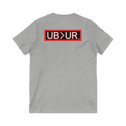 Unyielding UB>UR-Unisex Jersey Short Sleeve V-Neck Tee