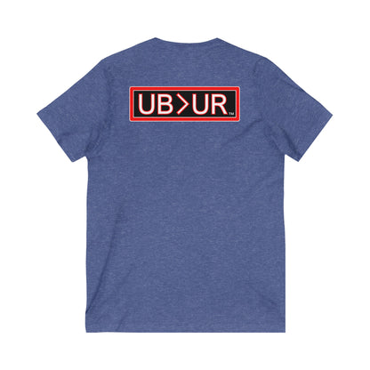 Unyielding UB>UR-Unisex Jersey Short Sleeve V-Neck Tee