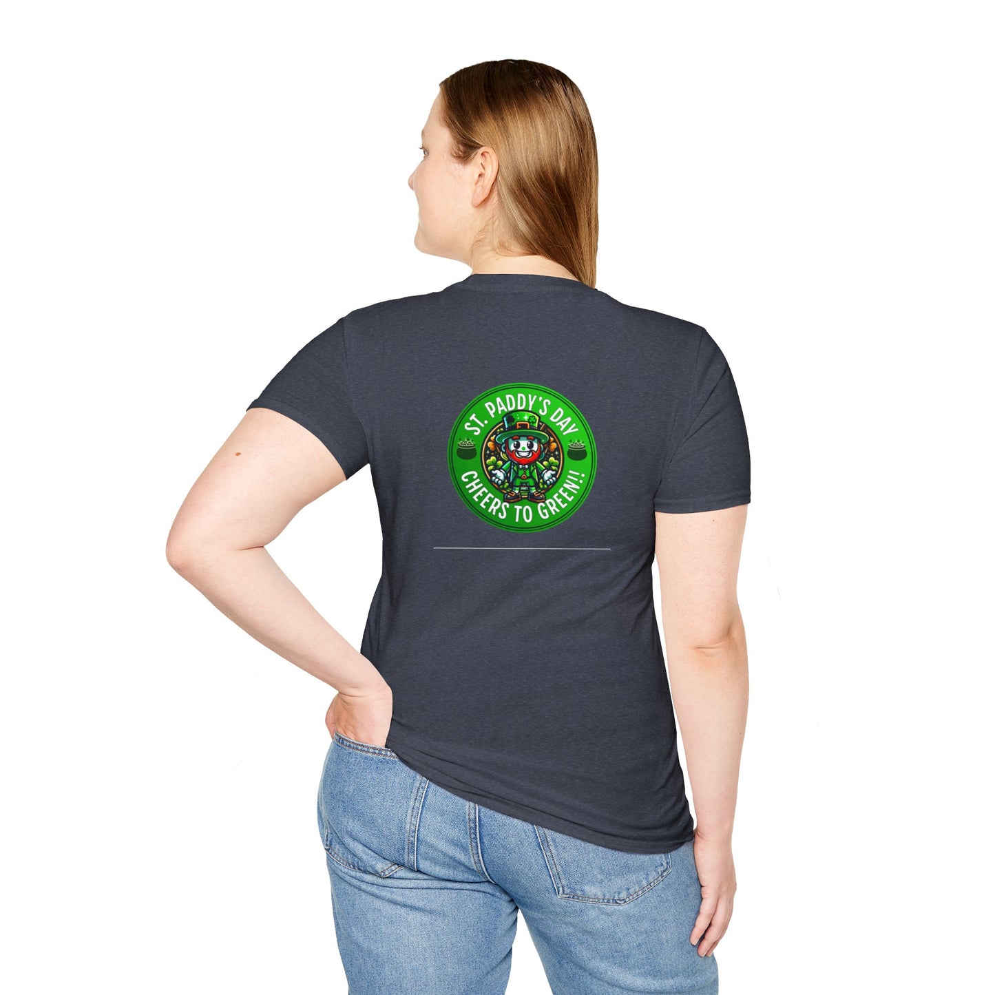 CHEERS TO GREEN-Unisex Softstyle T-Shirt