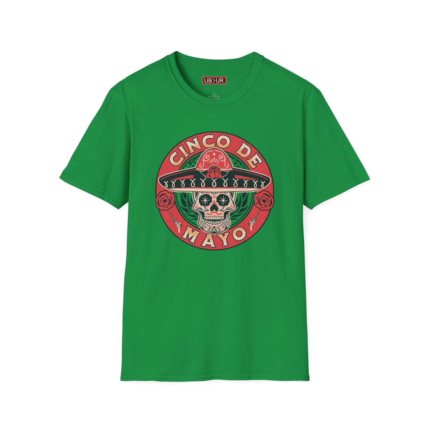 CINCO DE MAYO- SUGAR SKULL, Unisex Softstyle T-Shirt