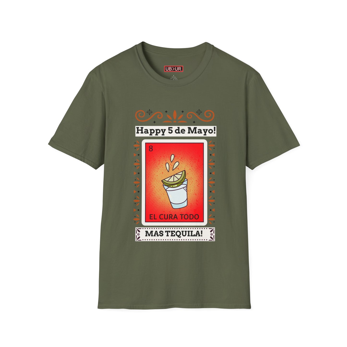 CINCO DE MAYO-MAS TEQUILA, Unisex Softstyle T-Shirt