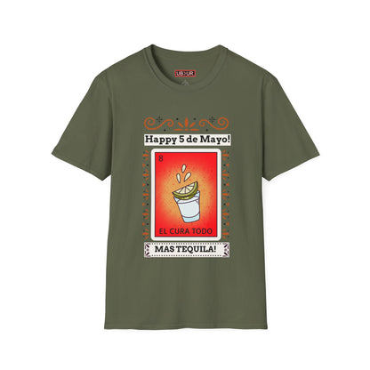 CINCO DE MAYO-MAS TEQUILA, Unisex Softstyle T-Shirt