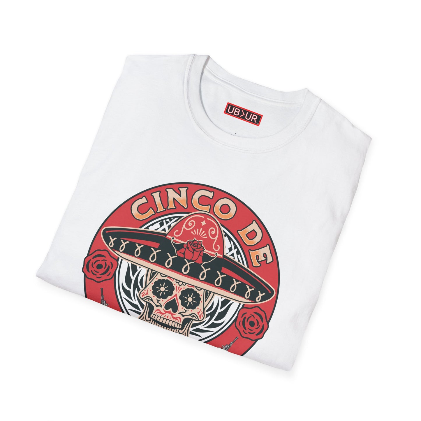 CINCO DE MAYO- SUGAR SKULL, Unisex Softstyle T-Shirt