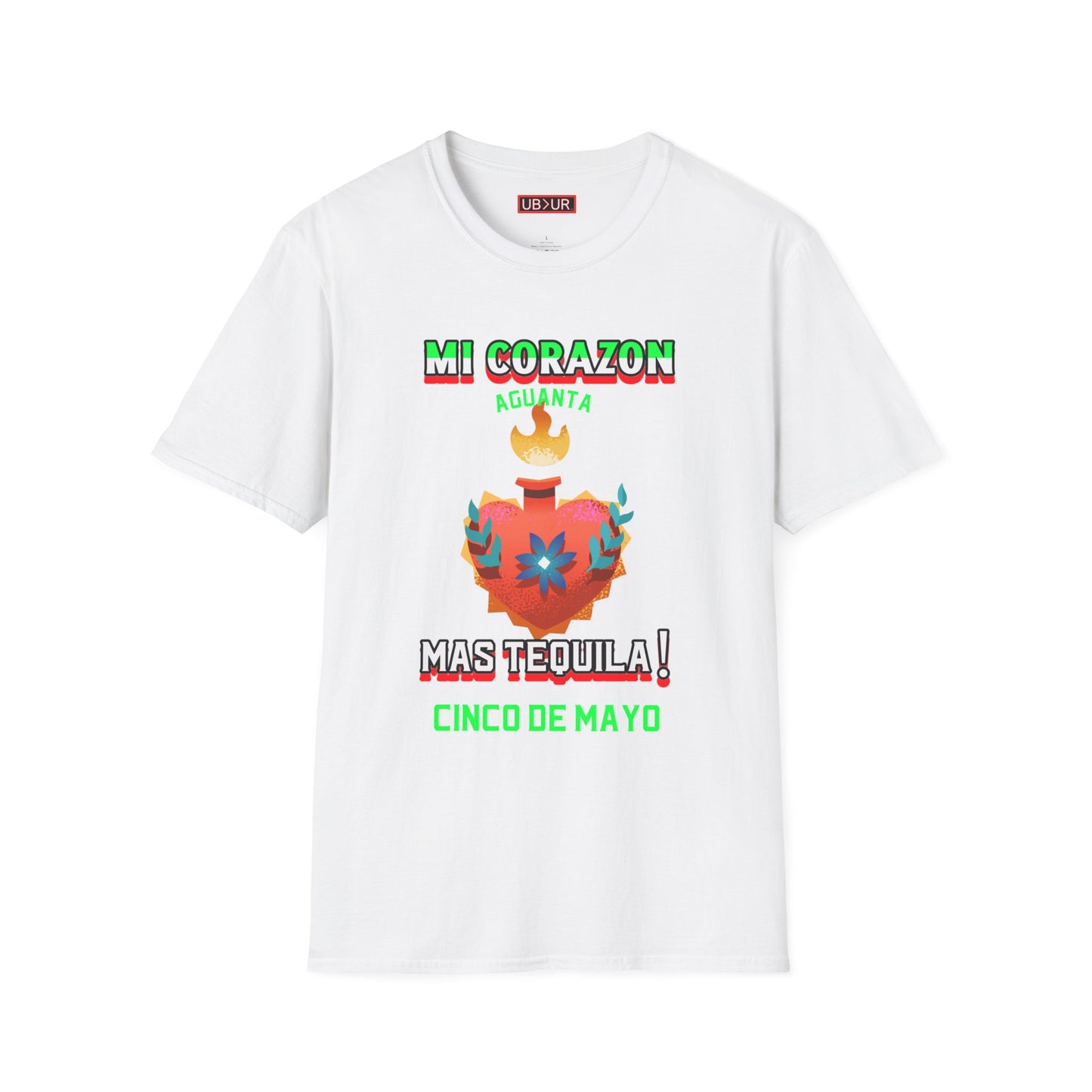 CINCO DE MAYO- MI CORAZON, Unisex Softstyle T-Shirt