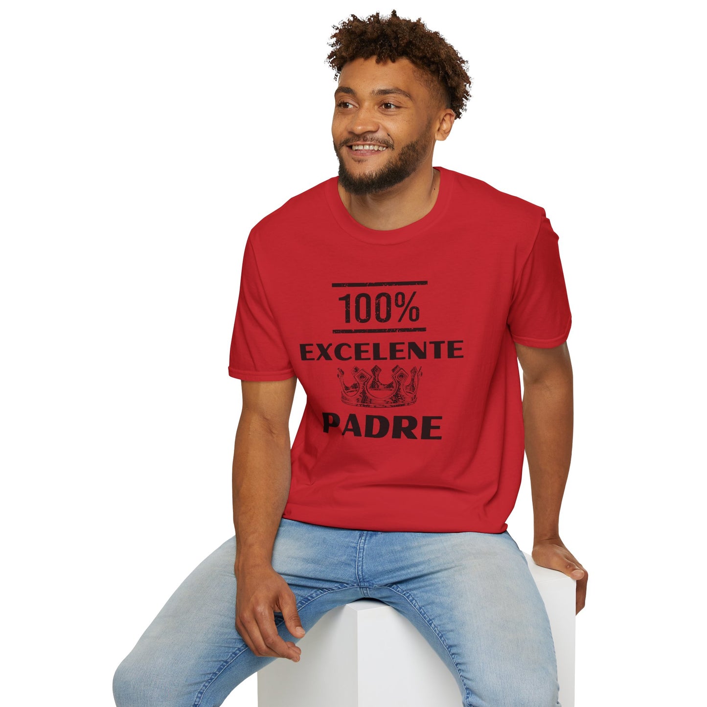 100% Excelente Padre- Unisex Softstyle T-Shirt