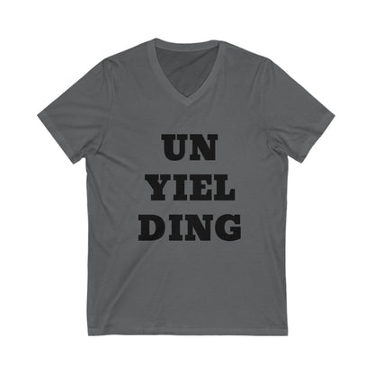 Unyielding UB>UR-Unisex Jersey Short Sleeve V-Neck Tee