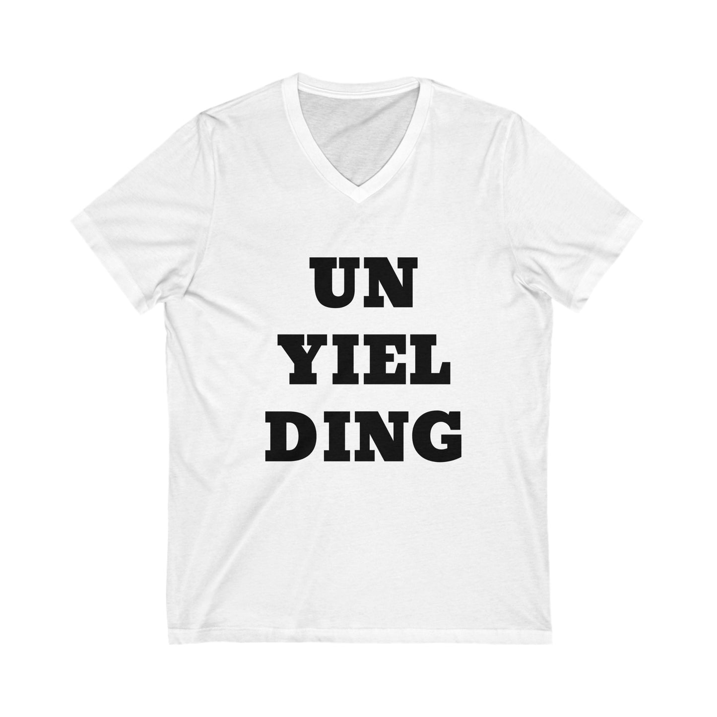 Unyielding UB>UR-Unisex Jersey Short Sleeve V-Neck Tee