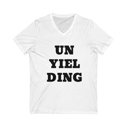 Unyielding UB>UR-Unisex Jersey Short Sleeve V-Neck Tee