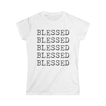 Women's BLESSED Softstyle Tee with UB>UR in the back