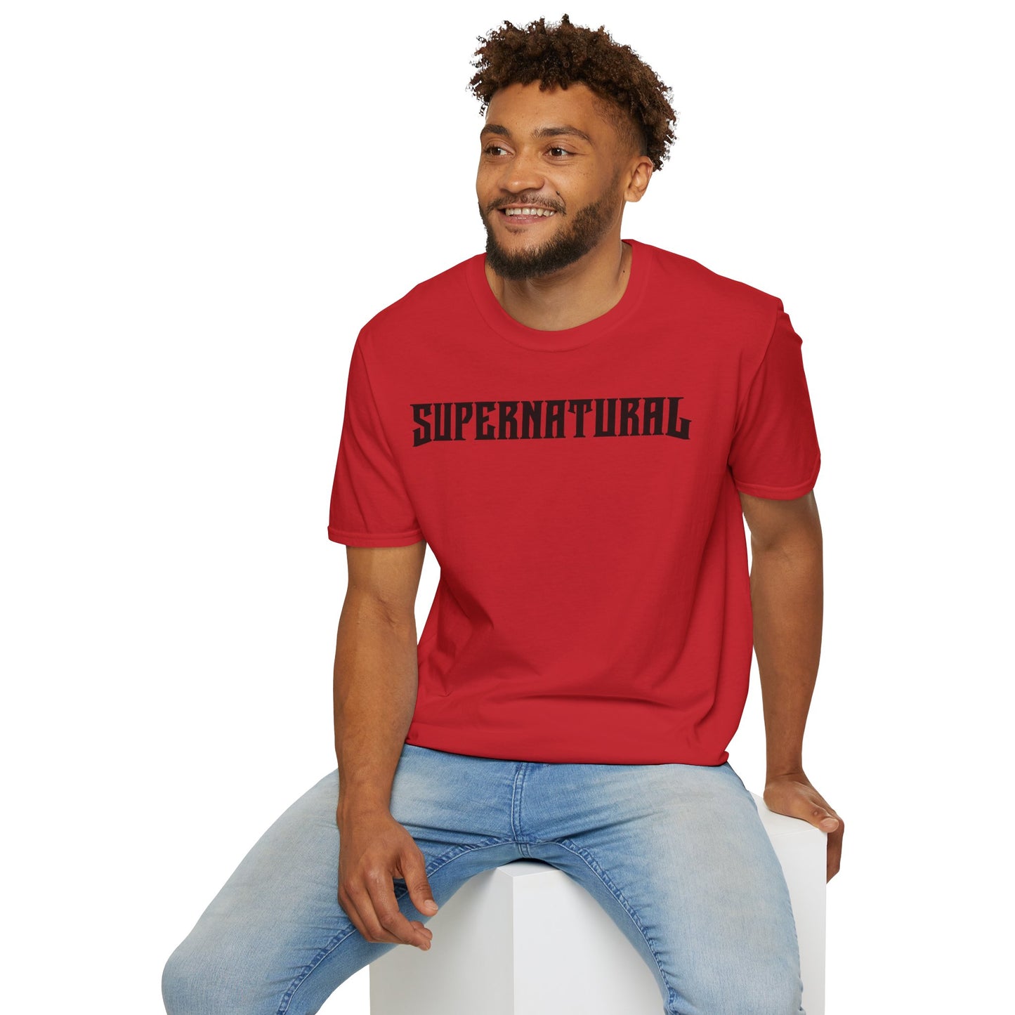SUPERNATURAL-Unisex Softstyle T-Shirt-UB>UR on the back