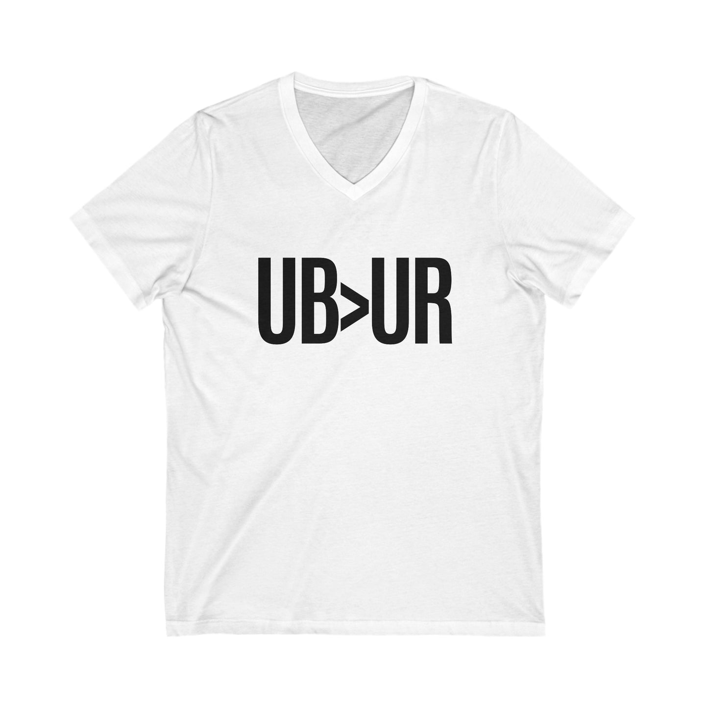 UB>UR- Unisex Jersey Short Sleeve V-Neck Tee