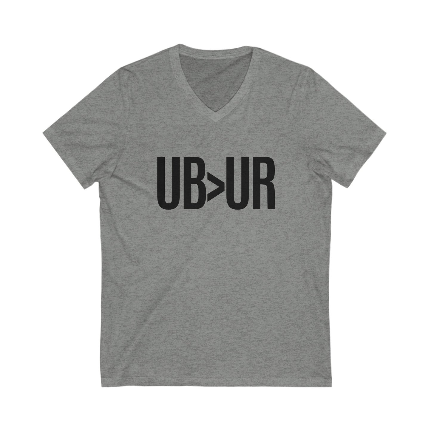 UB>UR- Unisex Jersey Short Sleeve V-Neck Tee