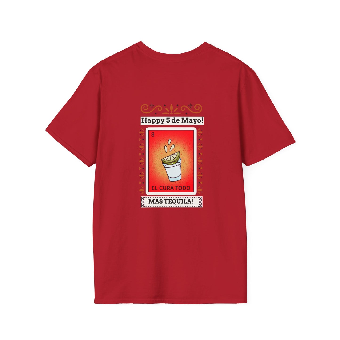 CINCO DE MAYO-MAS TEQUILA, Unisex Softstyle T-Shirt