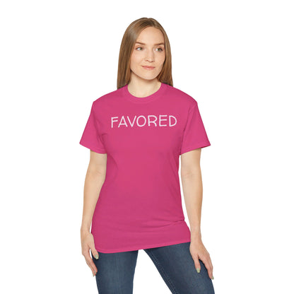 FAVORED Unisex Ultra Cotton Tee with UB>UR in the back