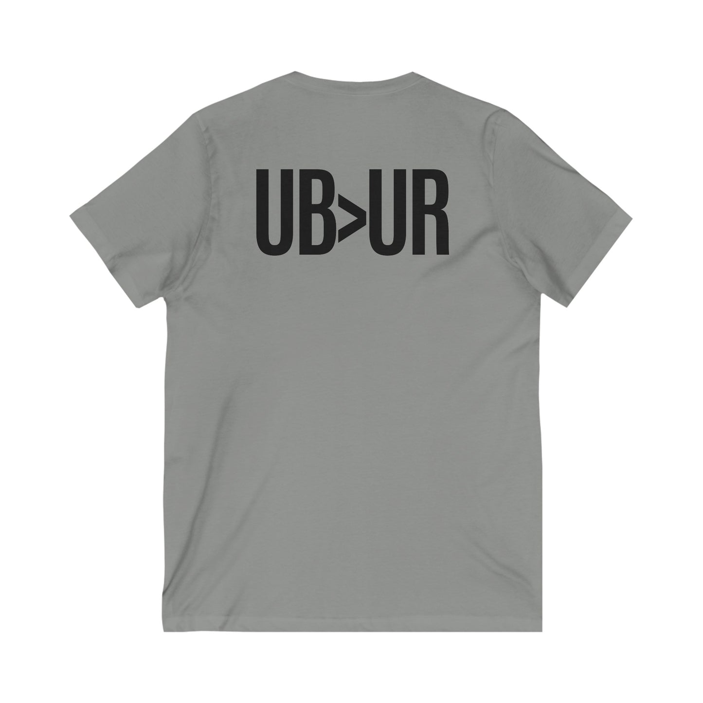 UB>UR- Unisex Jersey Short Sleeve V-Neck Tee