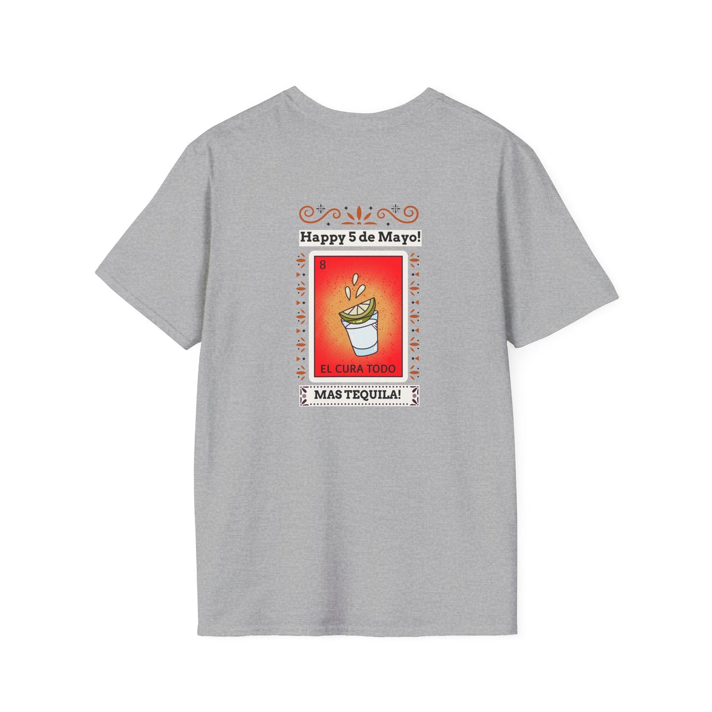 CINCO DE MAYO-MAS TEQUILA, Unisex Softstyle T-Shirt