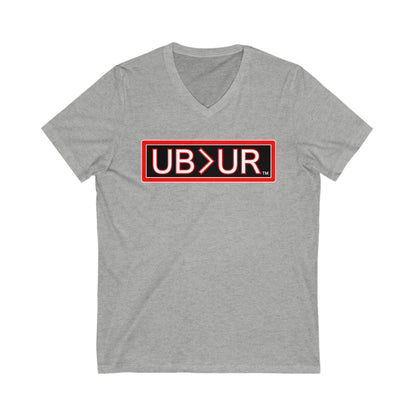 UB>UR- Unisex Jersey Short Sleeve V-Neck Tee