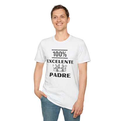 100% Excelente Padre- Unisex Softstyle T-Shirt