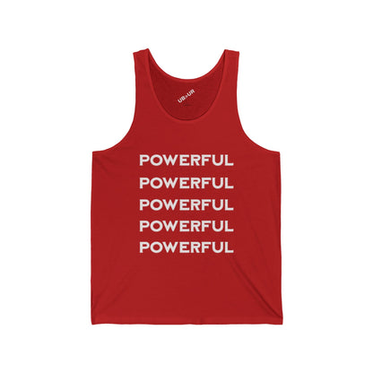 POWERFUL-Unisex Jersey Tank