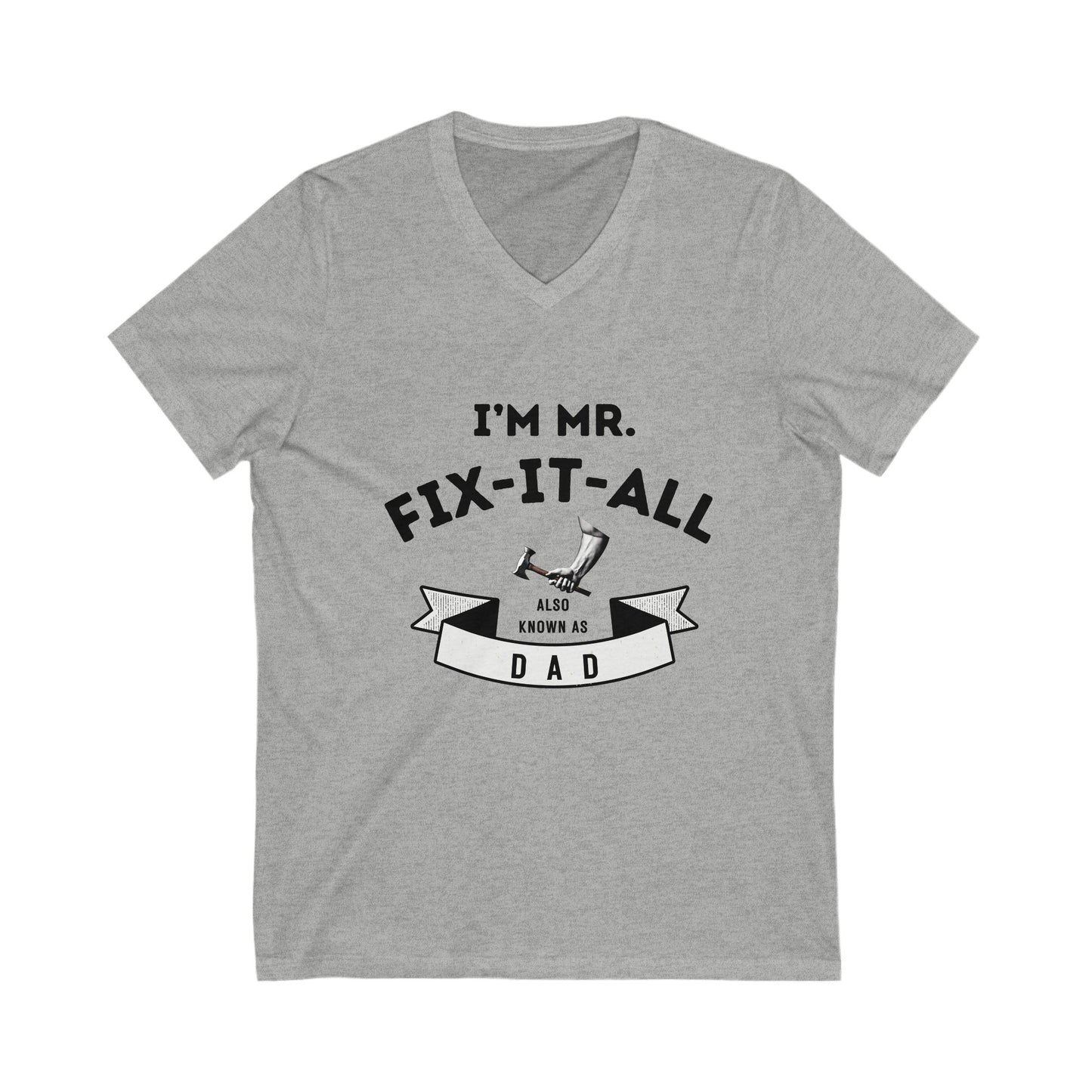 I'm Mr. Fix it All-Unisex Jersey Short Sleeve V-Neck Tee