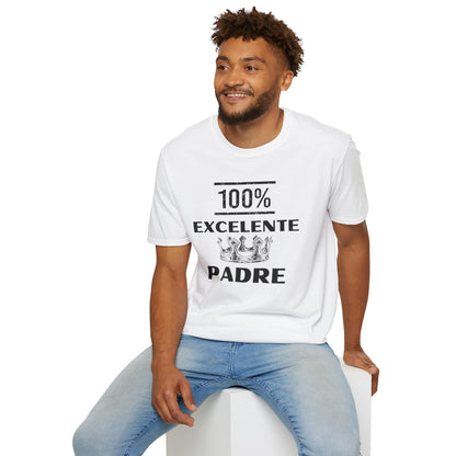 100% Excelente Padre- Unisex Softstyle T-Shirt