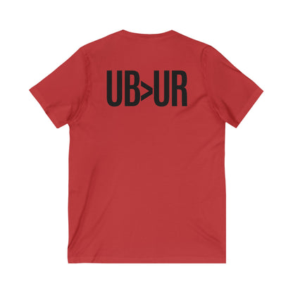 UB>UR- Unisex Jersey Short Sleeve V-Neck Tee