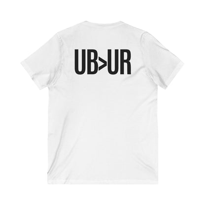 UB>UR- Unisex Jersey Short Sleeve V-Neck Tee