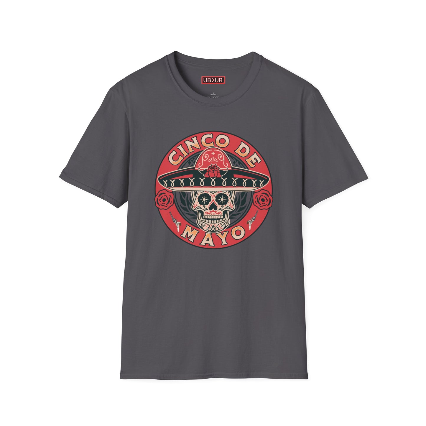 CINCO DE MAYO- SUGAR SKULL, Unisex Softstyle T-Shirt