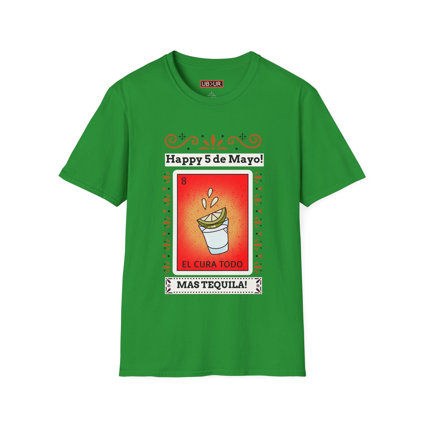 CINCO DE MAYO-MAS TEQUILA, Unisex Softstyle T-Shirt