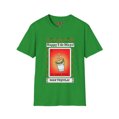 CINCO DE MAYO-MAS TEQUILA, Unisex Softstyle T-Shirt