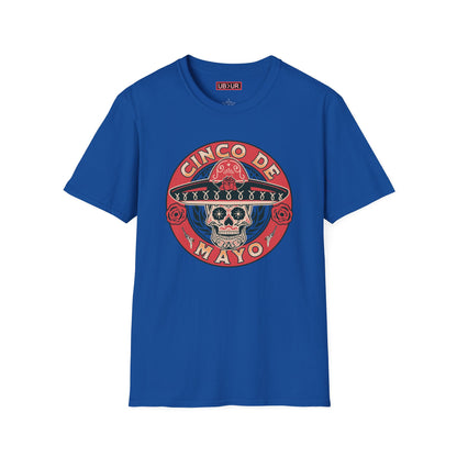 CINCO DE MAYO- SUGAR SKULL, Unisex Softstyle T-Shirt