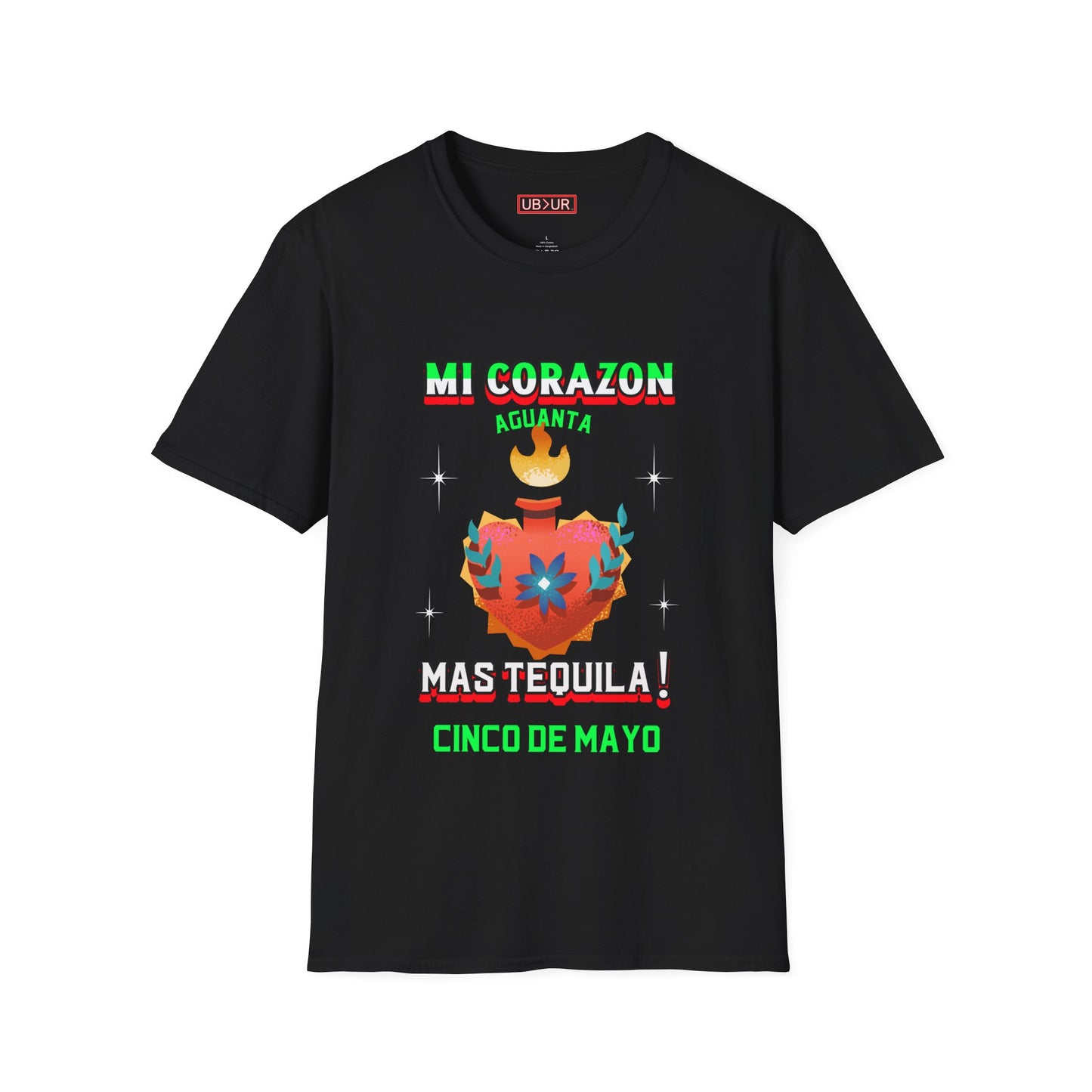 CINCO DE MAYO- MI CORAZON, Unisex Softstyle T-Shirt