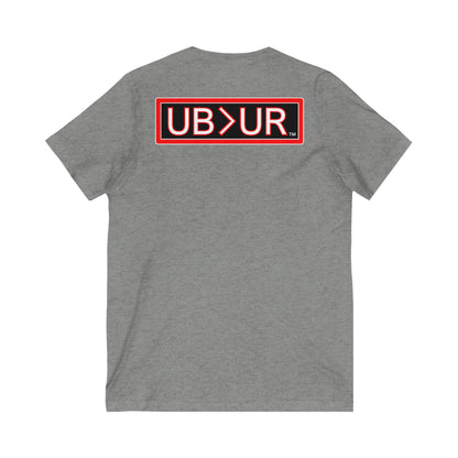 UB>UR- Unisex Jersey Short Sleeve V-Neck Tee