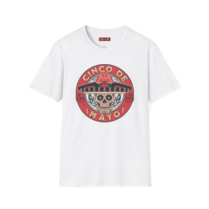 CINCO DE MAYO- SUGAR SKULL, Unisex Softstyle T-Shirt