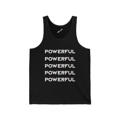 POWERFUL-Unisex Jersey Tank