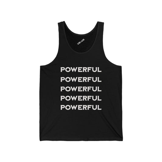 POWERFUL-Unisex Jersey Tank