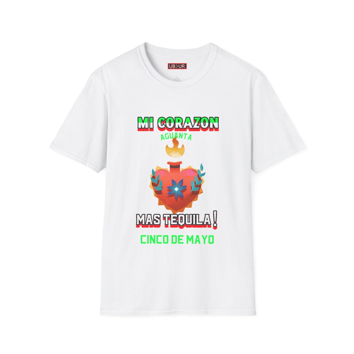 CINCO DE MAYO- MI CORAZON, Unisex Softstyle T-Shirt