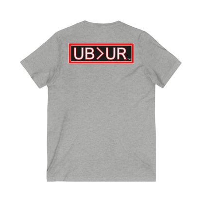 UB>UR- Unisex Jersey Short Sleeve V-Neck Tee