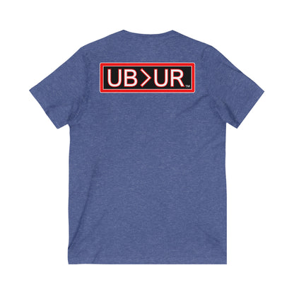 UB>UR- Unisex Jersey Short Sleeve V-Neck Tee