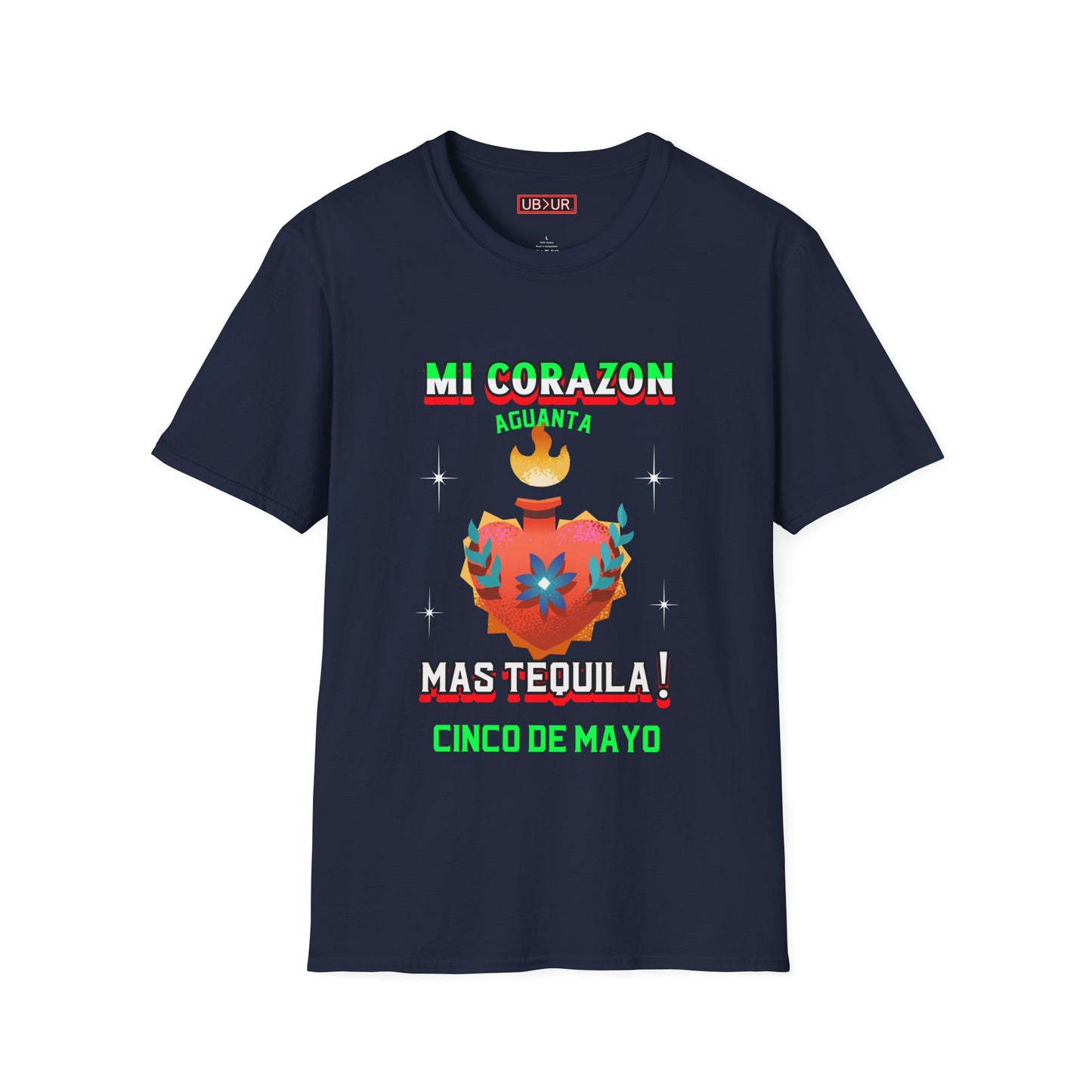 CINCO DE MAYO- MI CORAZON, Unisex Softstyle T-Shirt