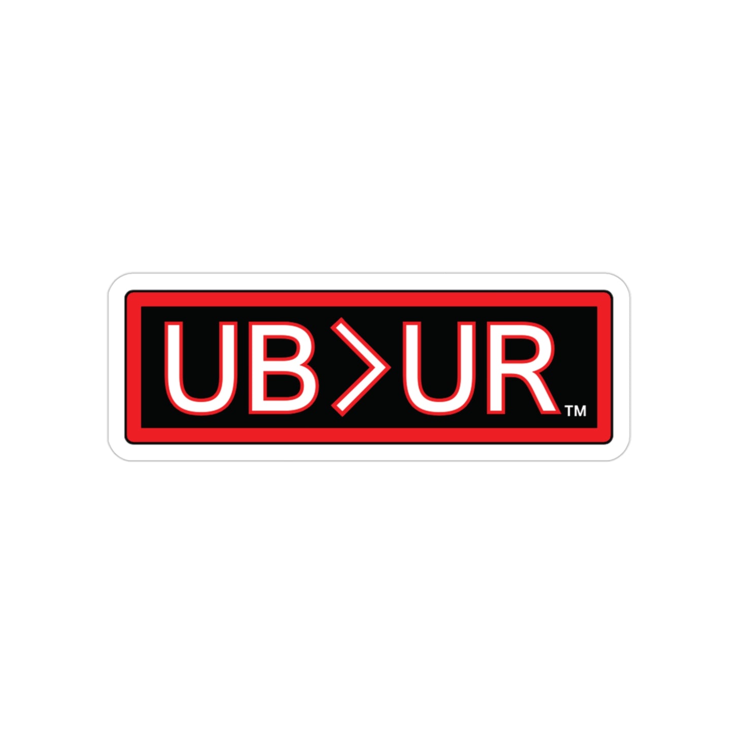 UB>UR-Transparent Outdoor Stickers, Die-Cut, 1pcs