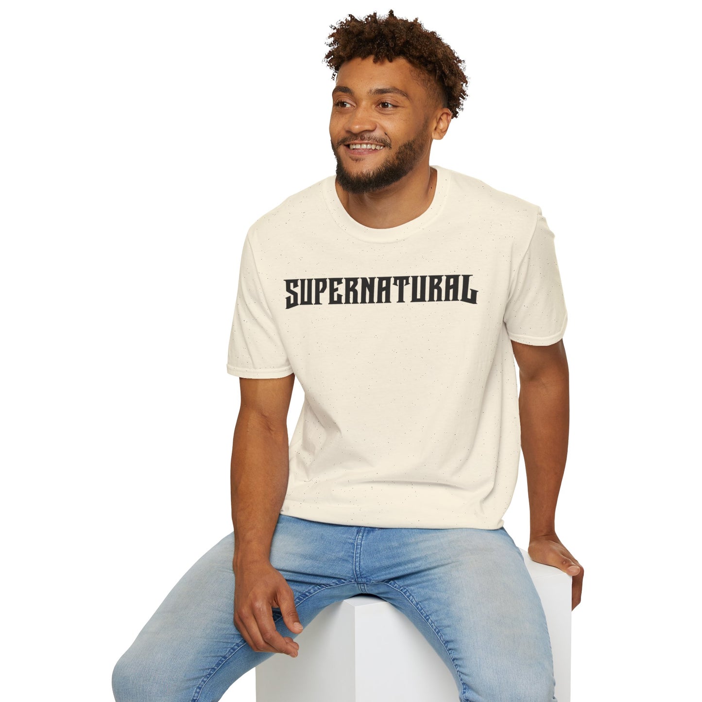 SUPERNATURAL-Unisex Softstyle T-Shirt-UB>UR on the back