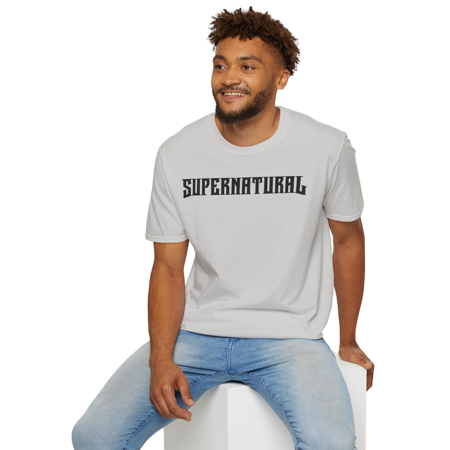 SUPERNATURAL-Unisex Softstyle T-Shirt-UB>UR on the back