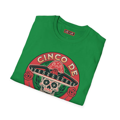 CINCO DE MAYO- SUGAR SKULL, Unisex Softstyle T-Shirt